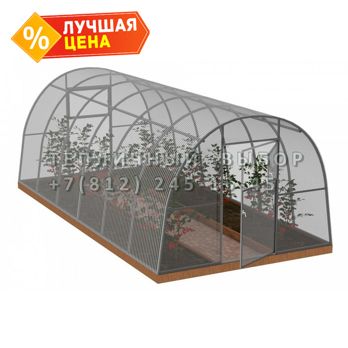 Теплица из поликарбоната Арочная 3х6 h=2.1 м профиль 30х30 мм