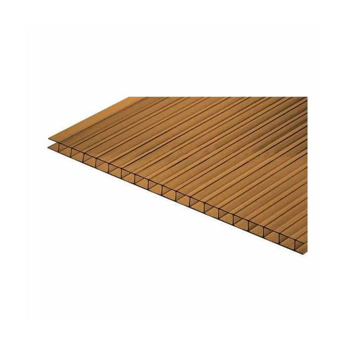 Сотовый поликарбонат 8 мм ULTRAMARIN бронза 2100х6000 мм